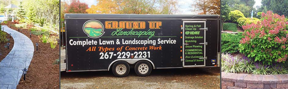 Ground Up Landscaping, Hardscaping & Stamped Concrete in Yardley PA 19067